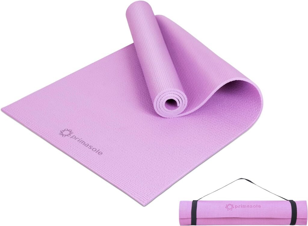 Yoga Mat with Carry Strap for Yoga Pilates Fitness and Floor Workout at Home and Gym Non-slip 9 colors