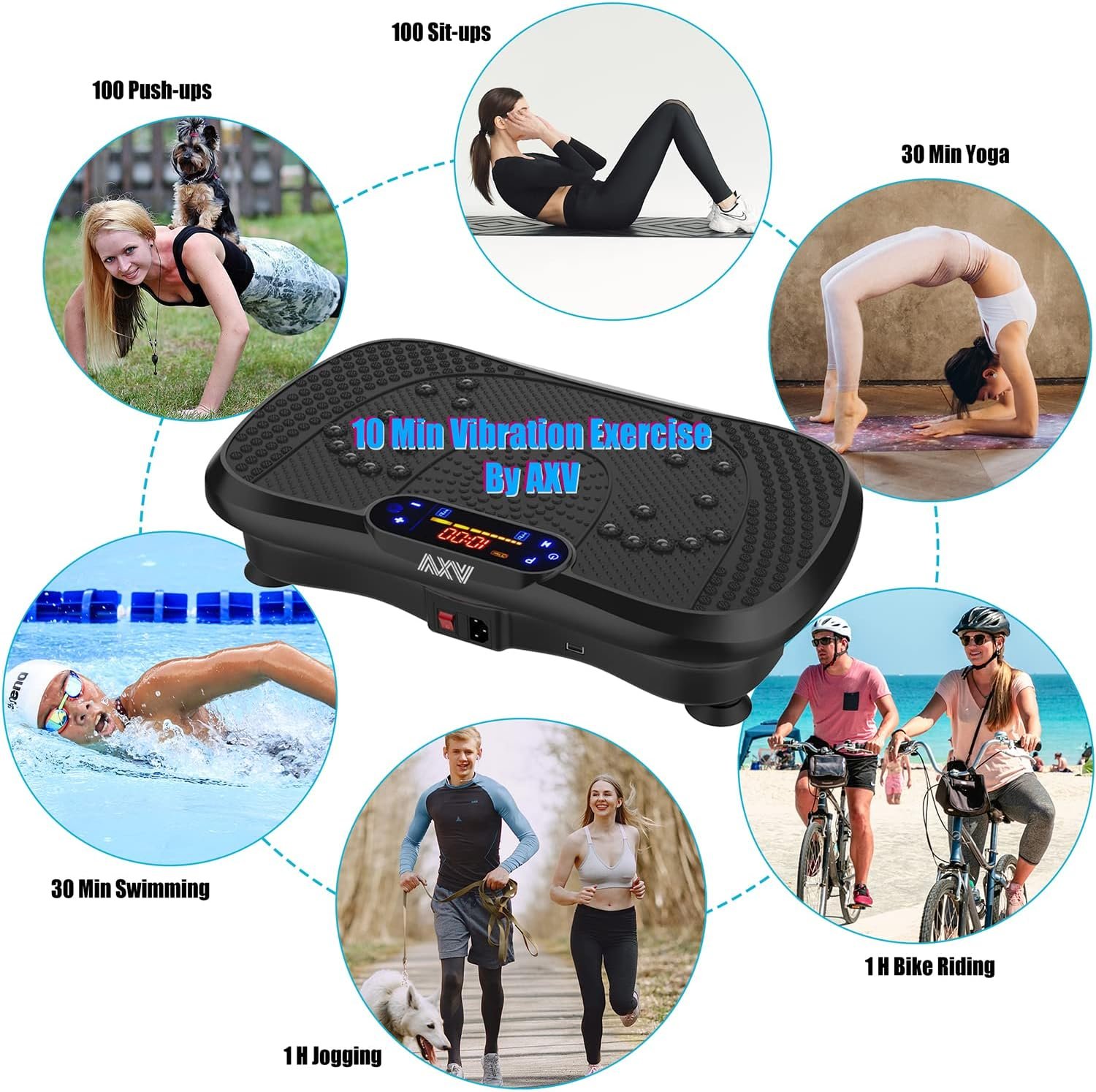 AXV Vibration Plate Fitness Platform Exercise Machine Review