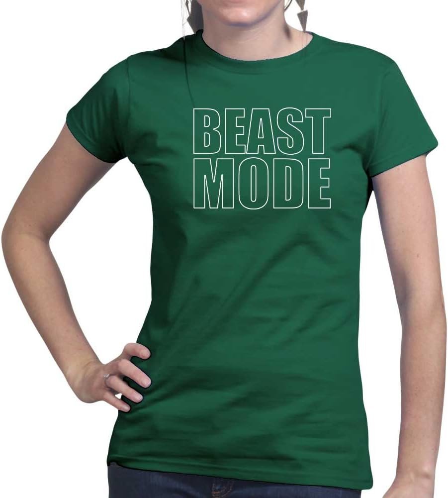 Beast Mode Fitness for Women - Soft Material Novelty Gym Shirt - Workout Gym Graphic Tshirts - Motivational Gifts, Gym Lovers