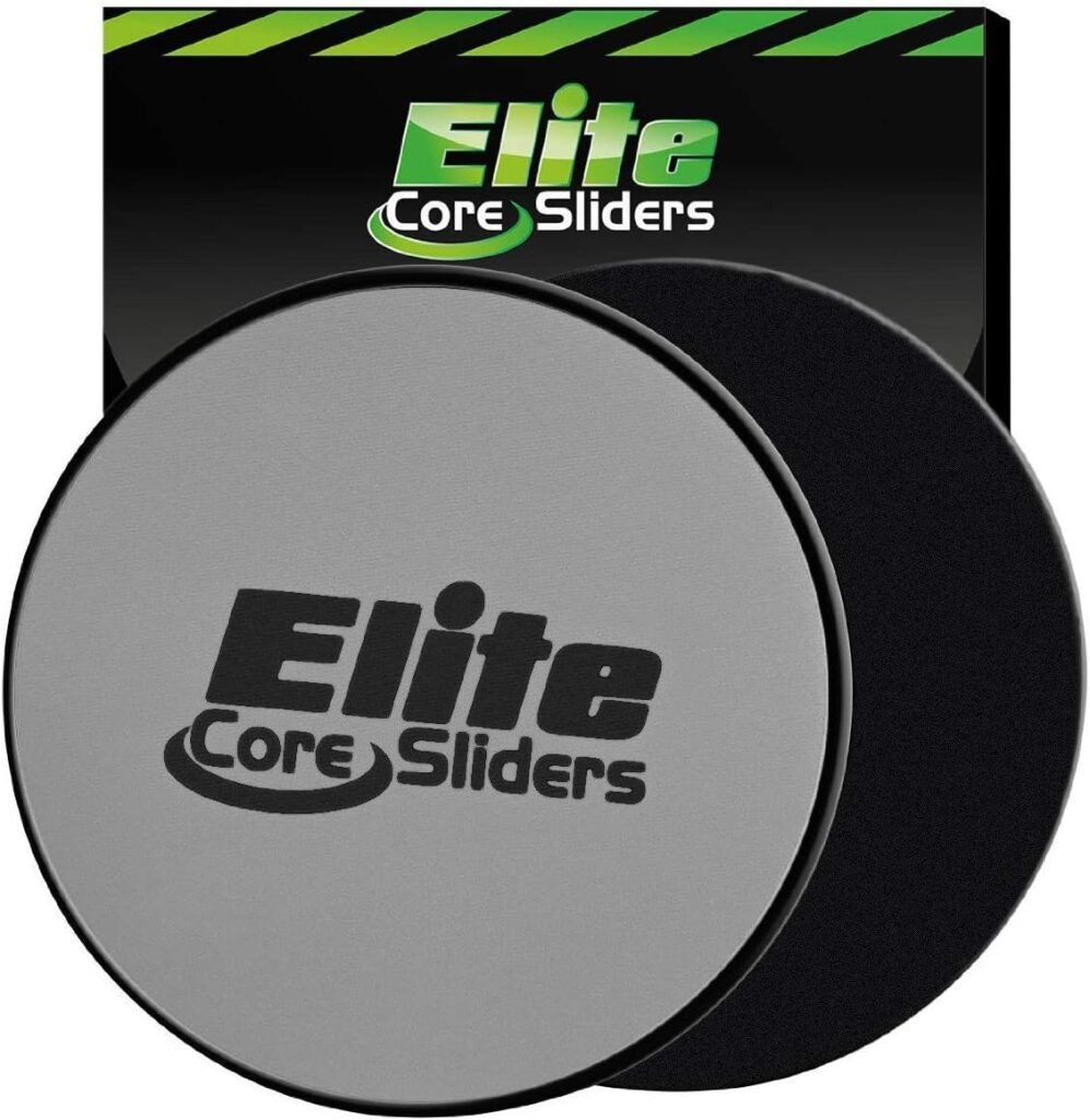 Elite Sportz Core Sliders for Working Out - Pack of 2 Compact, Dual Sided Gliding Discs for Full Body Workout on Carpet or Hardwood Floor - Fitness  Home Exercise Equipment - Small Gift for Athletes